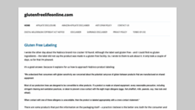 What Glutenfreelifeonline.com website looked like in 2019 (5 years ago)