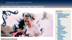What Glueckwunsch-hochzeit-sprueche.de website looked like in 2019 (5 years ago)