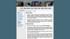 What Gnu-designs.com website looked like in 2019 (5 years ago)