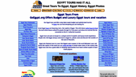 What Goegypt.org website looked like in 2019 (5 years ago)