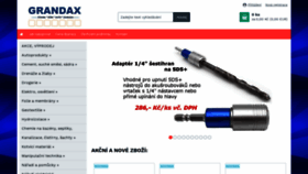 What Grandax.cz website looked like in 2019 (5 years ago)