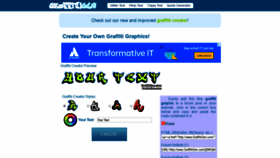 What Graffitigen.com website looked like in 2019 (7 years ago)