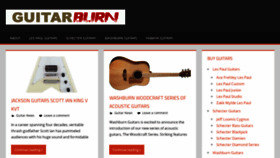 What Guitarburn.com website looked like in 2019 (5 years ago)