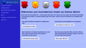 What Gummibaerchen-orakel.ch website looked like in 2019 (5 years ago)