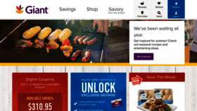 What Giantfood.com website looked like in 2019 (5 years ago)