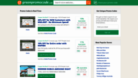 What Greenpromocode.com website looked like in 2019 (6 years ago)