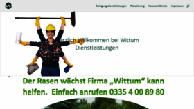 What Gebaeudereinigung-wittum.de website looked like in 2019 (5 years ago)