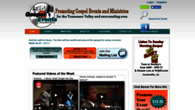 What Gospelevents.org website looked like in 2019 (5 years ago)