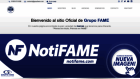 What Grupofame.com website looked like in 2019 (6 years ago)