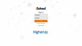 What Gohigherup.myisolved.com website looked like in 2019 (4 years ago)
