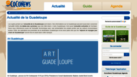 What Guadeloupe.coconews.com website looked like in 2019 (4 years ago)