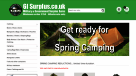 What Gi-surplus.co.uk website looked like in 2019 (4 years ago)