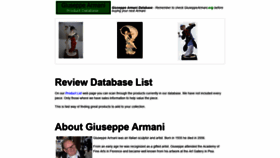 What Giuseppearmani.org website looked like in 2019 (5 years ago)