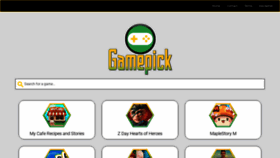 What Gamepick.org website looked like in 2019 (4 years ago)