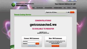 What Getconnected.ws website looked like in 2019 (4 years ago)