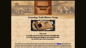 What Genealogytrails.com website looked like in 2019 (4 years ago)