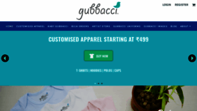 What Gubbacci.com website looked like in 2019 (4 years ago)