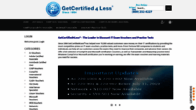 What Getcertified4less.com website looked like in 2019 (4 years ago)