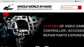 What Gamecontrollerfactory.com website looked like in 2019 (4 years ago)