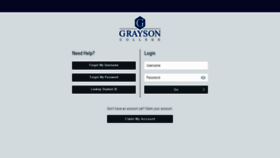 What Gcidentity.grayson.edu website looked like in 2019 (4 years ago)