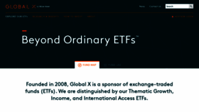 What Globalxetfs.com website looked like in 2019 (4 years ago)
