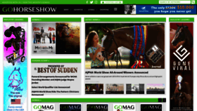 What Gohorseshow.com website looked like in 2019 (4 years ago)