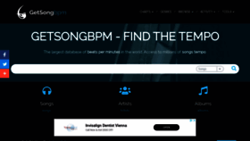 What Getsongbpm.com website looked like in 2019 (4 years ago)