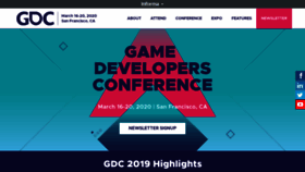 What Gdconf.com website looked like in 2019 (4 years ago)