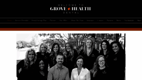 What Grovehealthdental.com website looked like in 2019 (4 years ago)