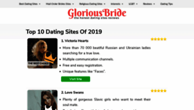 What Gloriousbride.com website looked like in 2019 (4 years ago)