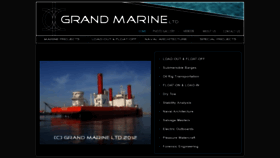 What Grandmarine.com website looked like in 2019 (4 years ago)