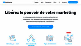 What Getresponse.fr website looked like in 2019 (4 years ago)