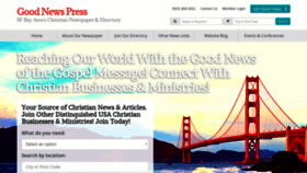 What Goodnewspress.us website looked like in 2019 (4 years ago)