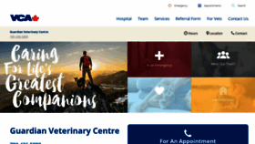 What Guardianvetcentre.com website looked like in 2019 (4 years ago)