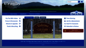 What Granby-ma.gov website looked like in 2019 (4 years ago)