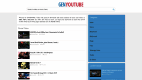 What Genyoutube.io website looked like in 2019 (4 years ago)