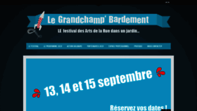 What Grandchampbardement.fr website looked like in 2019 (4 years ago)