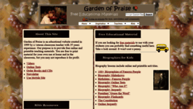 What Gardenofpraise.com website looked like in 2019 (4 years ago)
