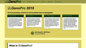 What Genopro.com website looked like in 2019 (4 years ago)