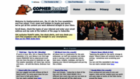 What Gophercentral.com website looked like in 2019 (4 years ago)