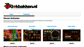 What Gokbakken.nl website looked like in 2019 (4 years ago)