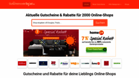 What Gutscheincodescout.de website looked like in 2019 (4 years ago)