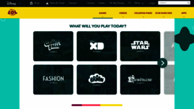 What Games.disney.com website looked like in 2019 (4 years ago)