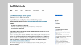 What Gehrcke.de website looked like in 2019 (4 years ago)