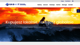 What Gronet.pl website looked like in 2019 (4 years ago)