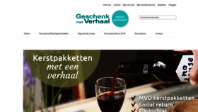 What Geschenkmetverhaal.nl website looked like in 2019 (4 years ago)