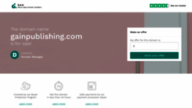 What Gainpublishing.com website looked like in 2019 (4 years ago)