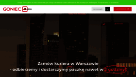 What Goniec.waw.pl website looked like in 2019 (4 years ago)
