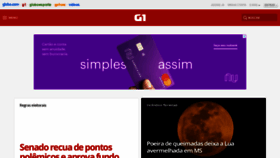 What G1.globo.com website looked like in 2019 (4 years ago)