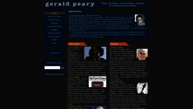 What Geraldpeary.com website looked like in 2019 (4 years ago)